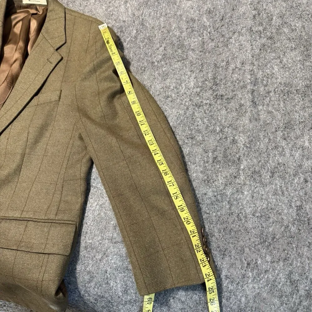 Vintage 90s Polo University Ralph Lauren Men's Jacket Size 41 Silk Wool Tweed